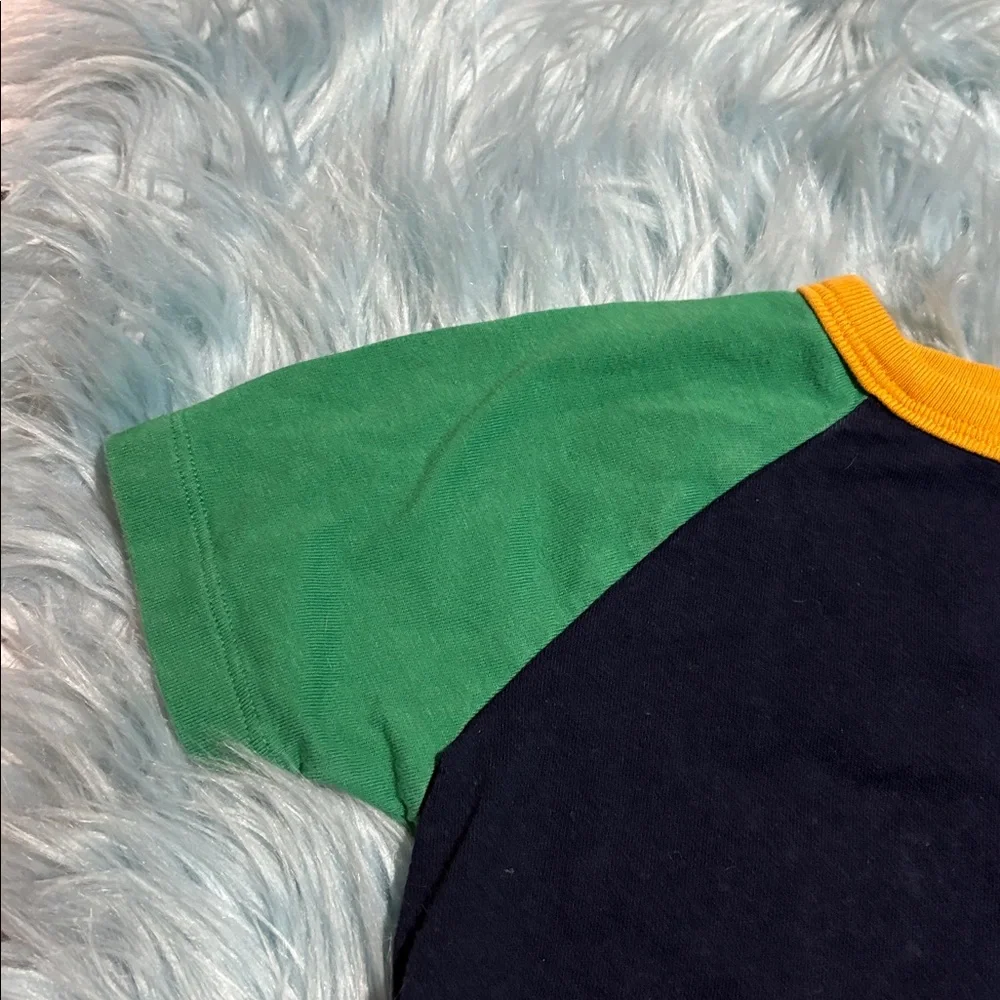 Baby GAP Playtime Favorites Navy Green Short Sleeve Tee sz 4 years